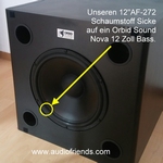 1 x Schaumstoff Sicke für Orbid Sound Super Nova 1B, 2B, 4B