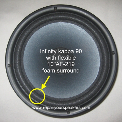 Infinity Kappa 90 - 1x Foam surround for repair woofer.