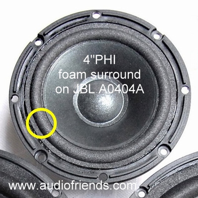 JBL TI-600 midrange - A0404A - 1x foam surround for repair