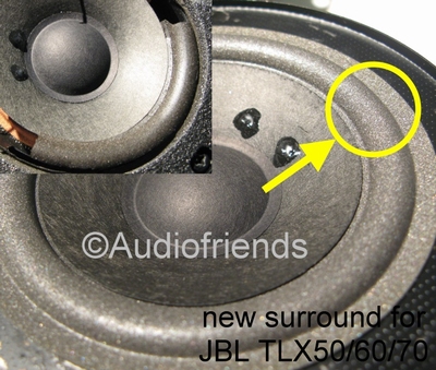 JBL A0102B speaker - 1x Foam surround for repair