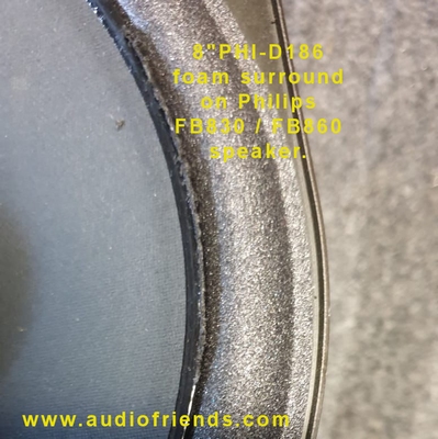 1 x Foam surround for repair Philips FB830, FB860 woofers