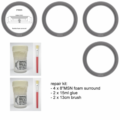 JBL LX1000 - Repairkit foam surrounds for repair speakers