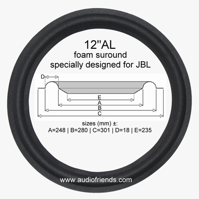 JBL L65 - JBL 122A - 1x foamrand voor reparatie
