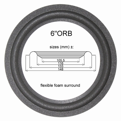 Orbid Sound Neptun speaker - 1x Foam surround for repair
