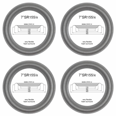 ProAc Studio 200, Studio 250 luidspreker - woofer : 4x ORIGINELE rand voor reparatie.