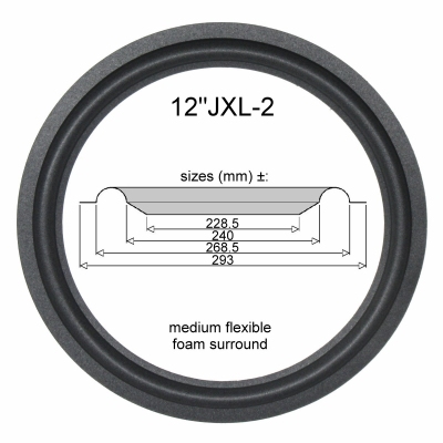 1 x Foam surround for repair Technics SB-X700 speaker