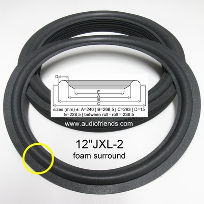 1 x Foamrand voor reparatie Technics SB-X700 speaker