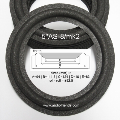 1 x Foamrand voor Videoton Minimax speaker - flexibel