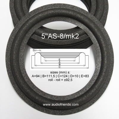 1 x Foam surround for Videoton Minimax - flexible