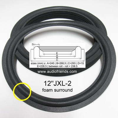 1 x Foamrand voor reparatie Isophon PSL 300 / 320