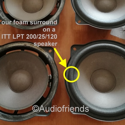 Repairkit foam surround rings for ITT LPT 200/25/120