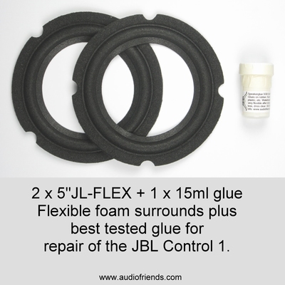 JBL Control 1 - 2x Schaumstoff Sicke + 1x Leim für Reparatur