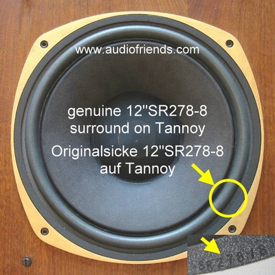 Tannoy 12 inch Dual Concentric - 1x Foamrand ORIGINEEL