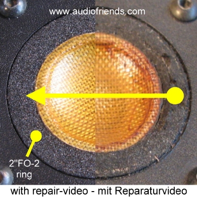 Goldmund Dialogue speaker - Focal T120FC tweeter : 1 x foam ring for repair.