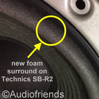 Repairkit foam surrounds for Technics SB-R2 speaker
