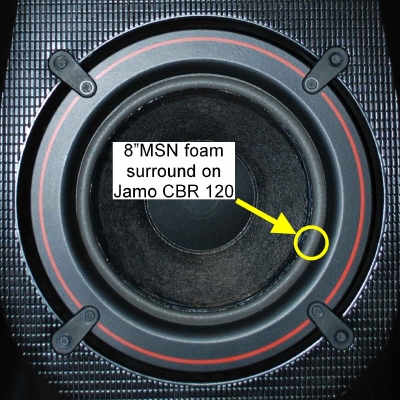 1 x Foam surround for repair Jamo CBR 120 (W-20162) woofer