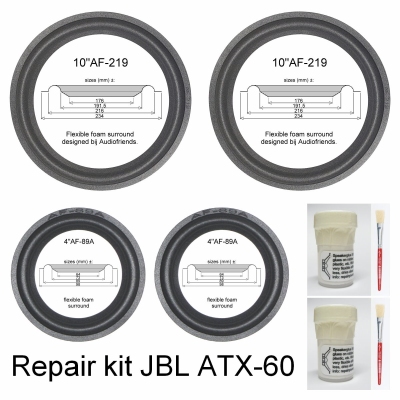 JBL ATX-60 - Reparatursatz Schaumstoff Sicken für Reparatur Lautsprechern.