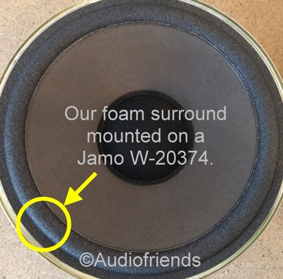 1 x Foam surround for repair Jamo D590 - 20316 woofer