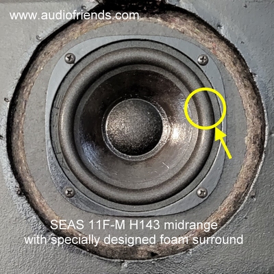 Heybrook HB3mk2 - 1x Surround midrange Seas F-M11 for repair