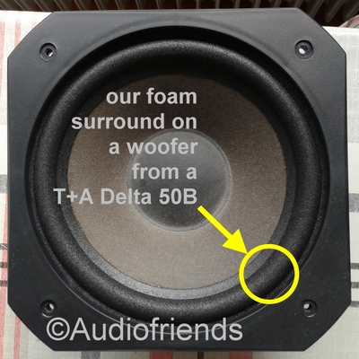 T+A Delta 50B - 1x Foam surround for repair woofer