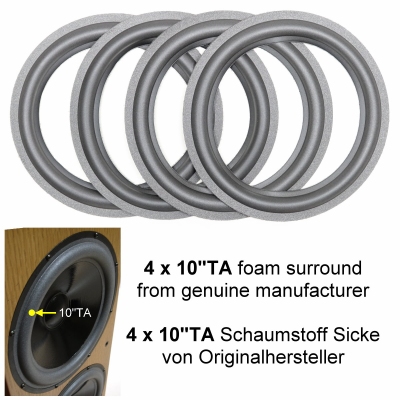 T+A Criterion TMR 160 : 4x ORIGINELE foamranden met SR-code.