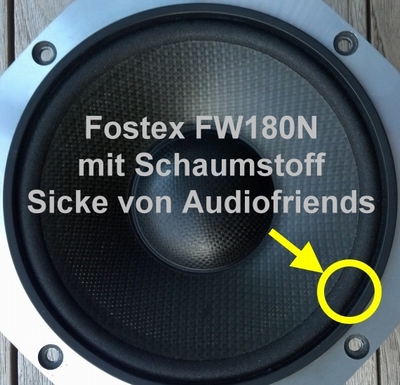 Fostex FW180N / FW180 - Reparaturset Schaumstoff Sicken