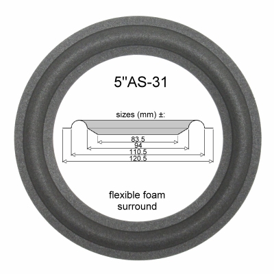 1 x Schaumstoff Sicke Jamo 703 - Mitteltöner - W-22464