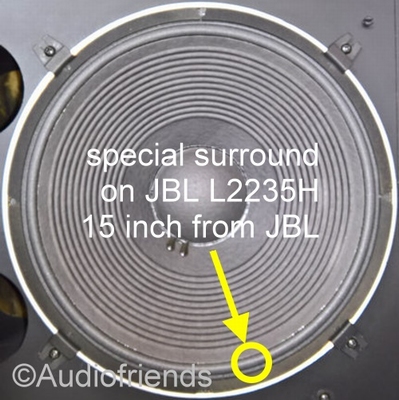 15"LE15 - FOAM surround for speaker repair JBL L2235