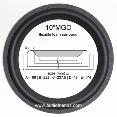 10"MGO - FOAM surround for Revox/Magnat mit SR-code