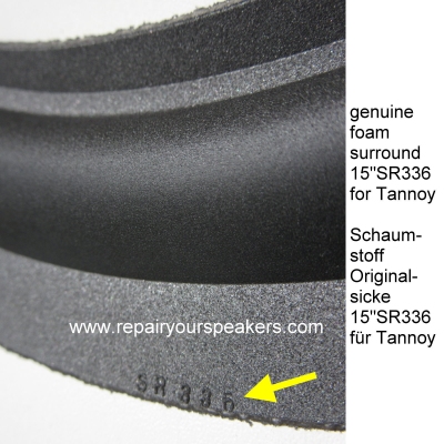 15"SR336 - FOAM SR336 Sicke for Tannoy HPD385