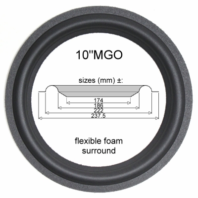 Dahlquist DQM-9 - woofer > 1 x 10 inch foamrand