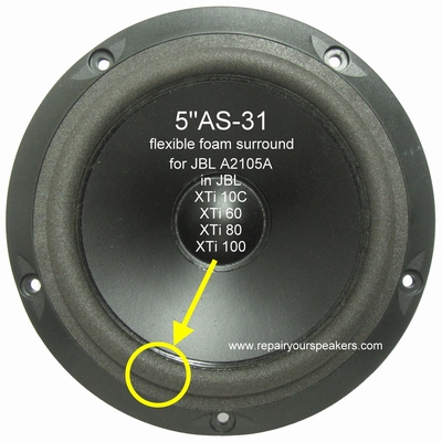 JBL XTi 80 (A2105A) > 1x Foam surround for repair midrange