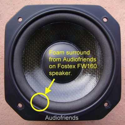 Fostex FW160 > 1x Foam surround for repair speaker