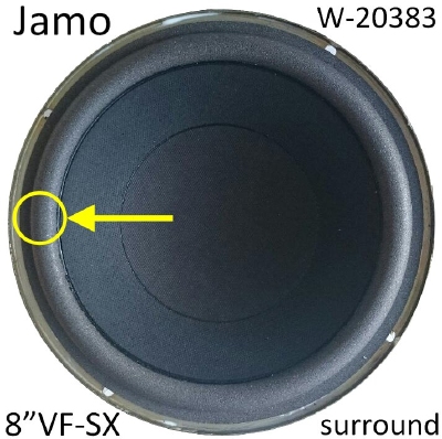 Jamo 707, Jamo 707a, Jamo 707i, W-20383 Tieftöner: 1x Schaumstoff Sicke für Reparatur Lautsprecher.