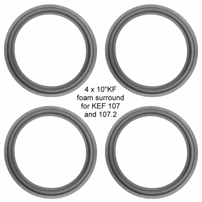 KEF RR107 / RR107.2 - KEF B250 - SP1215 - 4x Foamrand