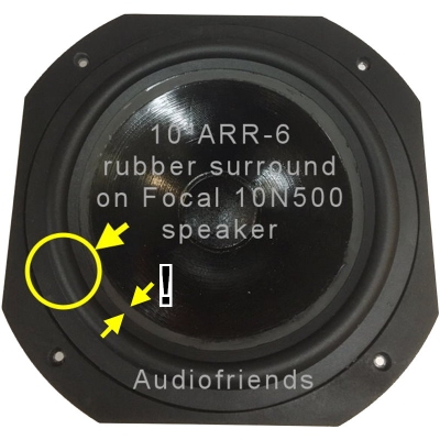 Focal 10N500 woofer - 1x RUBBER rand voor reparatie