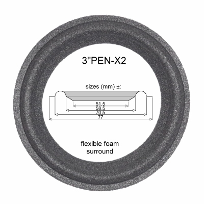 Teufel M800 - Vifa TC08SD05-08 - Foam surround