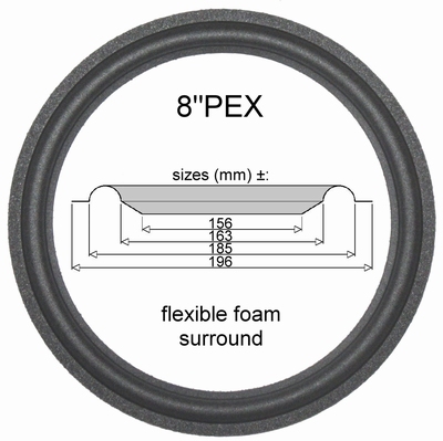 For Peerless 831876 - 1x surround GENUINE manufacturer.