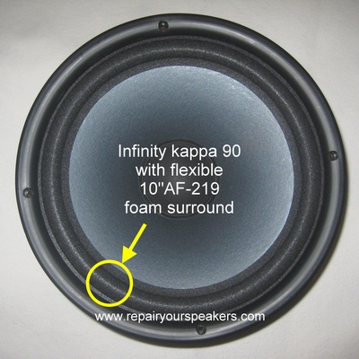 Infinity Kappa 90 - 4x Foam surround - NO glue, NO brush.