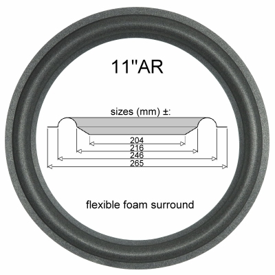 Acoustic Research AR3a, AR10phi - 1x Surround for repair.