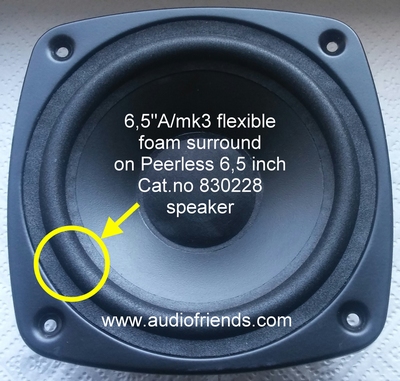 Peerless Cat.no 830228 - 1x foam surround for repair speaker