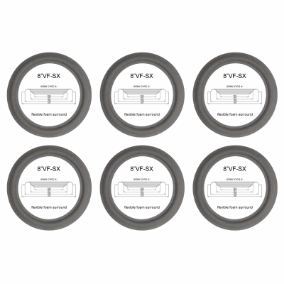 Infinity Delta 40, 50, 60, 70, 9747610 speaker : 6x Foamrand voor reparatie woofer luidspreker.