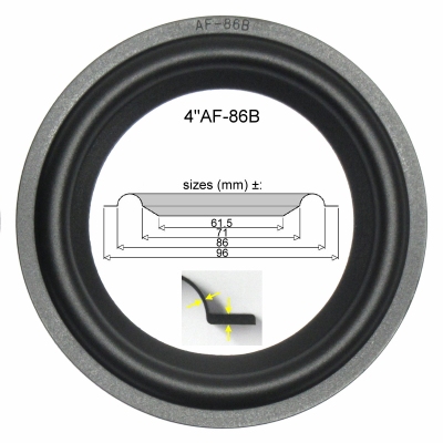 B&O CX50 - 1x RUBBER surround for speaker repair