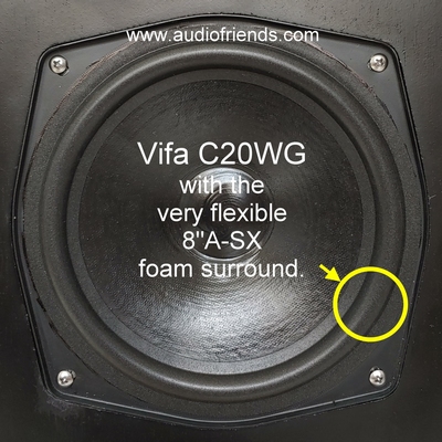 VIFA C20WG-06, C20WG-09, C20WG-25 - 1x surround for repair