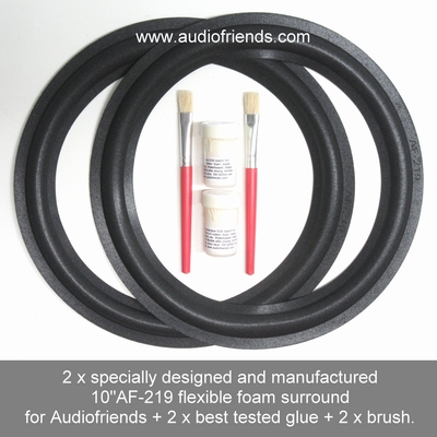 Peerless woofers SET: 2x 10"AF-219 + 2x lijm + 2x penseel
