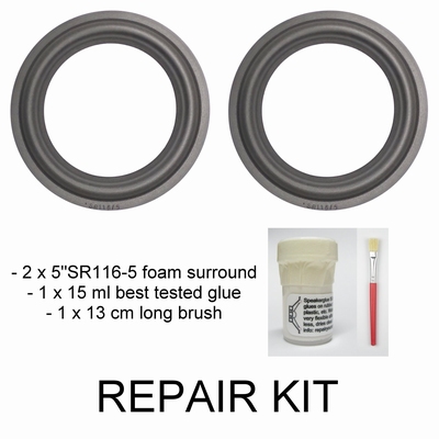 Backes+Müller - Repair kit: 2x surround + 1x glue + 1x brush