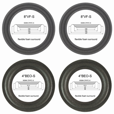 Infinity Reference 41 mkII, 51 mkII - Reparatieset 4 randen