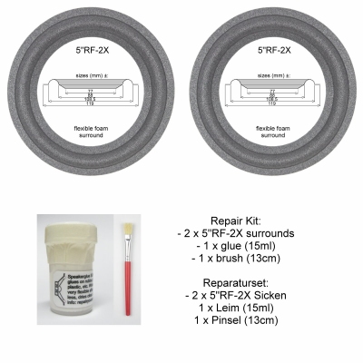 RFT BR25, BR26, 7102 - Reparatieset foam speakers