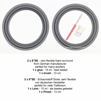Magnat MC-202, Ribbon 3, 4, 5 ,6 ,7 : Reparatieset 8 inch.