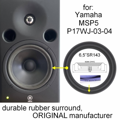 Yamaha MSP7 Studio repair: 1x GENUINE / ORIGINAL surround.